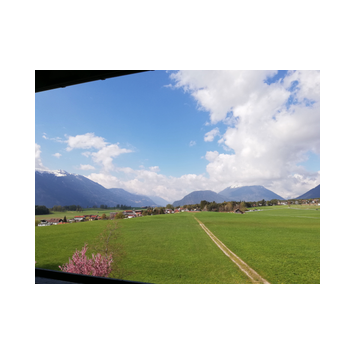 Ausblick vom Balkon im Apartment Inntal im Adlerhof