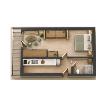 Schönes, kleines Apartment mit Küche und allem was man brauch für eine wunderbaren Urlaub in den Bergen von Mieming